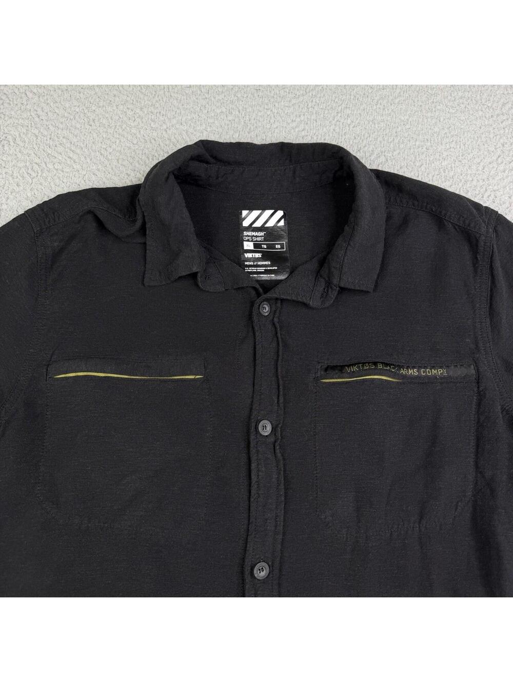 Viktos Shemagh Ops Short Sleeve Button Up Mens XL Tactical Shirt Linen Blend